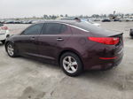 2014 Kia Optima Lx Burgundy vin: 5XXGM4A70EG321581