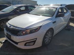 2014 Kia Optima Lx White vin: 5XXGM4A70EG326506