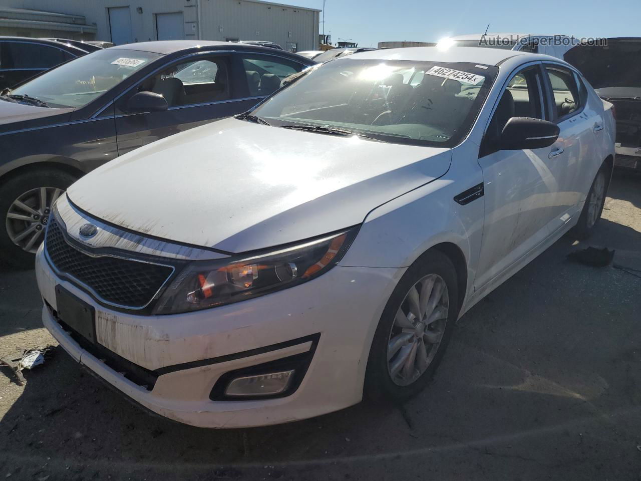 2014 Kia Optima Lx Белый vin: 5XXGM4A70EG326506