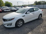 2014 Kia Optima Lx White vin: 5XXGM4A70EG334721