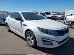 2014 Kia Optima Lx White vin: 5XXGM4A70EG340504