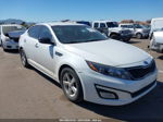 2014 Kia Optima Lx White vin: 5XXGM4A70EG340504