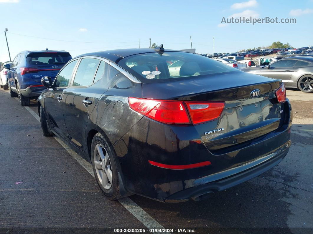 2015 Kia Optima Lx Черный vin: 5XXGM4A70FG355215