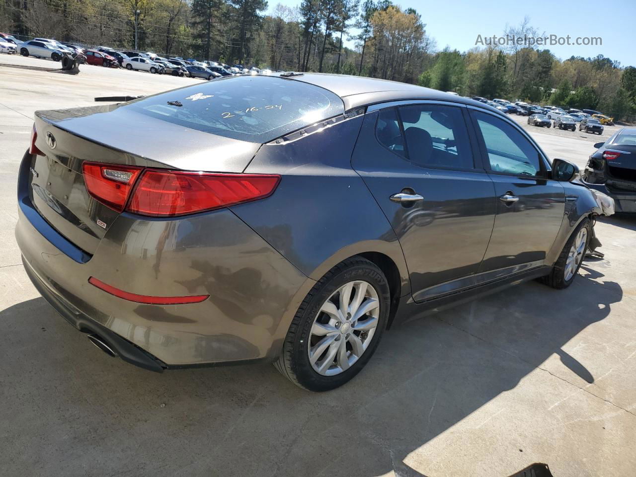 2015 Kia Optima Lx Brown vin: 5XXGM4A70FG358681