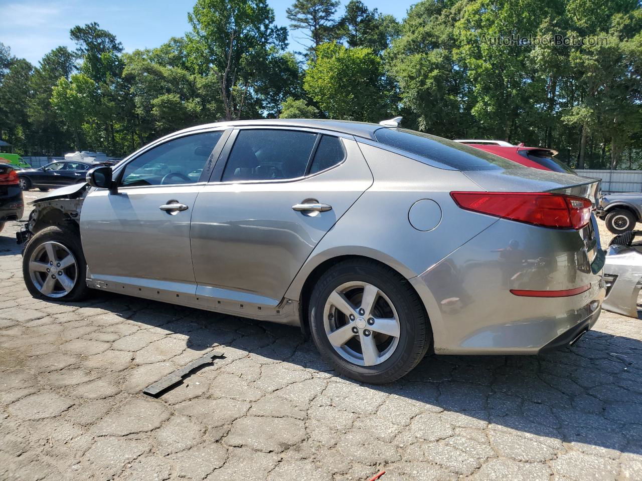 2015 Kia Optima Lx Gray vin: 5XXGM4A70FG366134