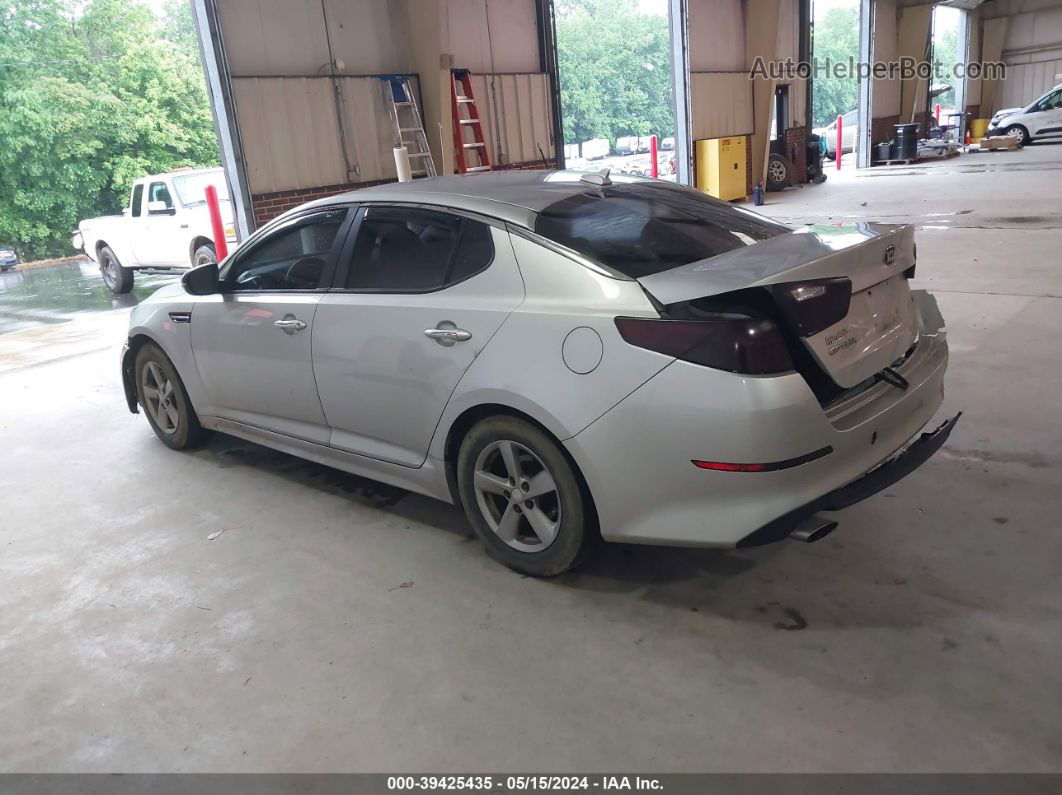 2015 Kia Optima Lx Silver vin: 5XXGM4A70FG380597