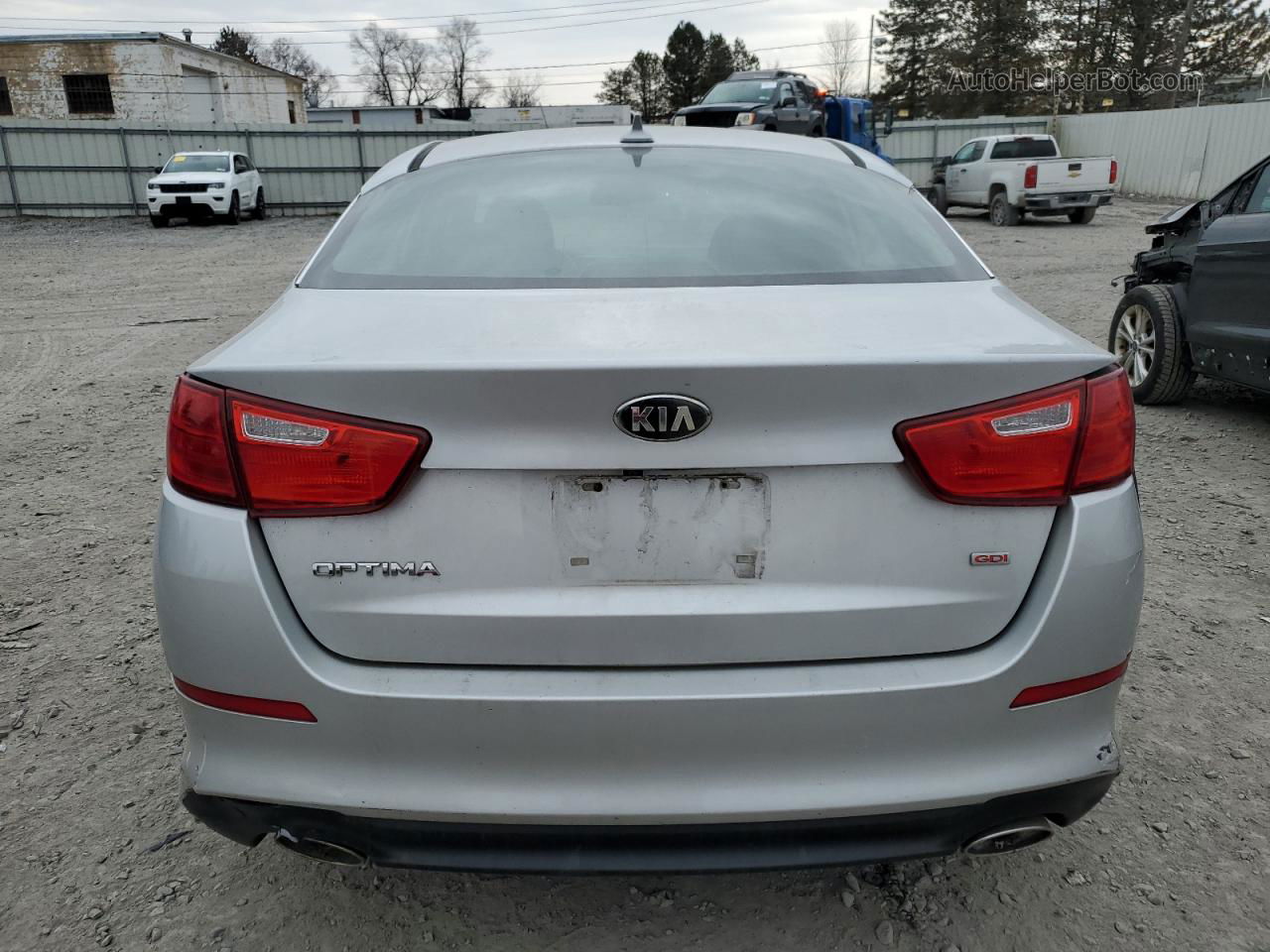 2015 Kia Optima Lx Silver vin: 5XXGM4A70FG383662