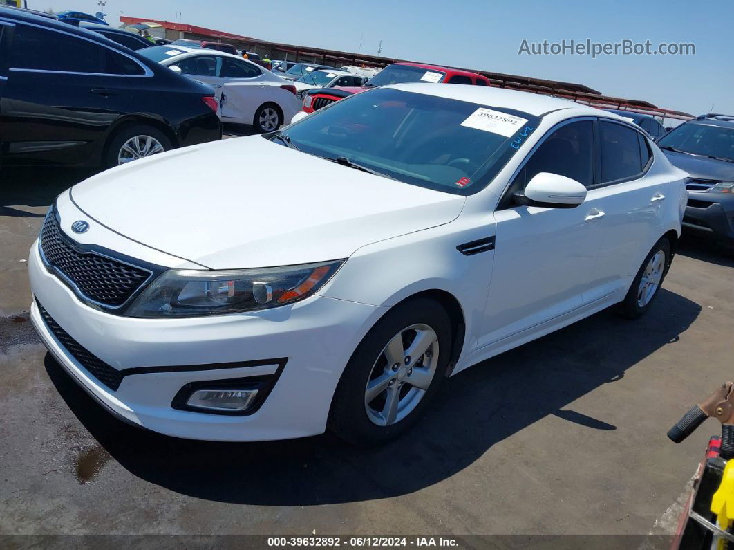 2015 Kia Optima Lx Белый vin: 5XXGM4A70FG408205