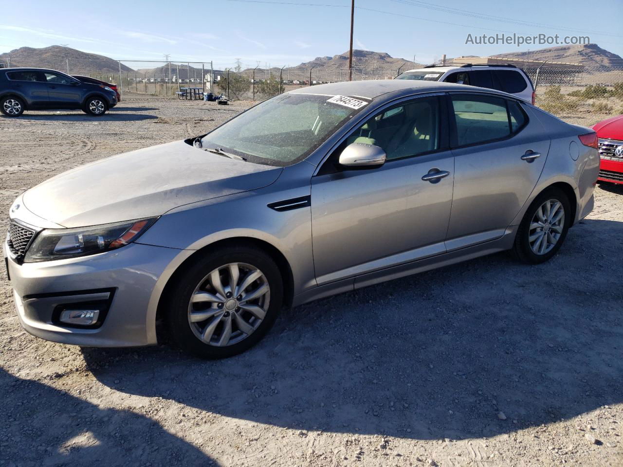 2015 Kia Optima Lx Серебряный vin: 5XXGM4A70FG443147