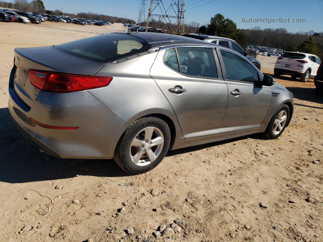 2015 Kia Optima Lx Silver vin: 5XXGM4A70FG466444