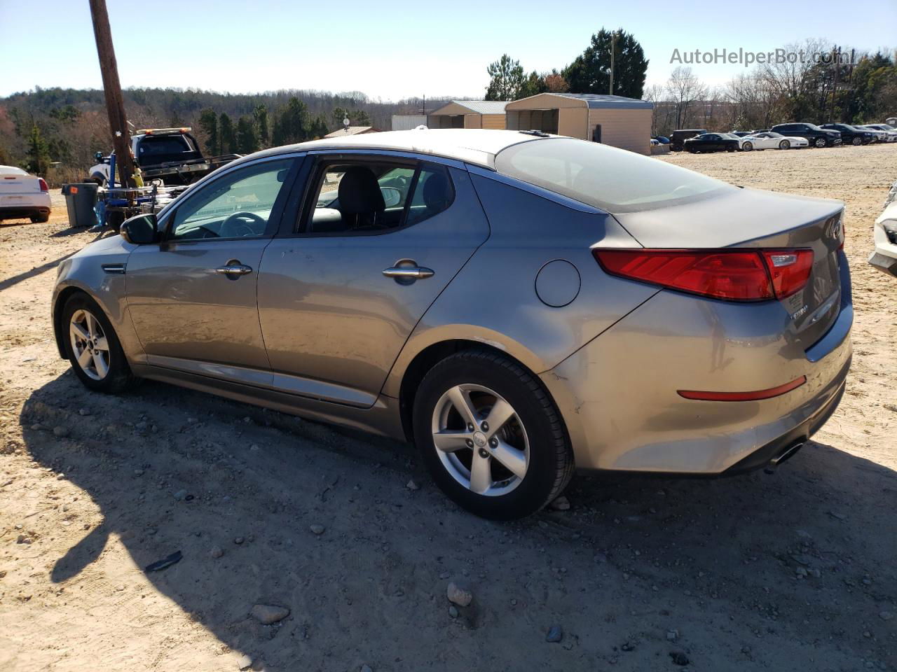 2015 Kia Optima Lx Silver vin: 5XXGM4A70FG466444