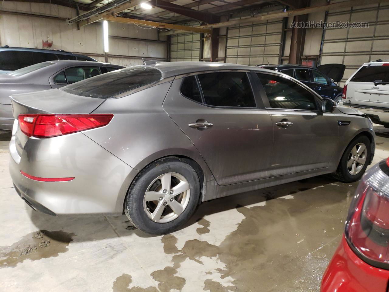 2015 Kia Optima Lx Gray vin: 5XXGM4A70FG472308