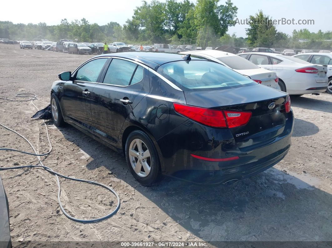 2015 Kia Optima Lx Black vin: 5XXGM4A70FG480246