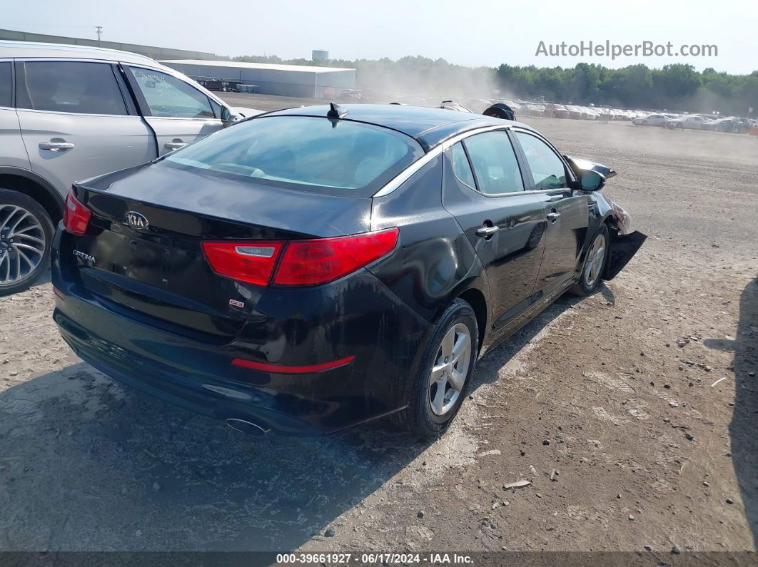 2015 Kia Optima Lx Black vin: 5XXGM4A70FG480246