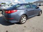 2015 Kia Optima Lx Blue vin: 5XXGM4A70FG490789