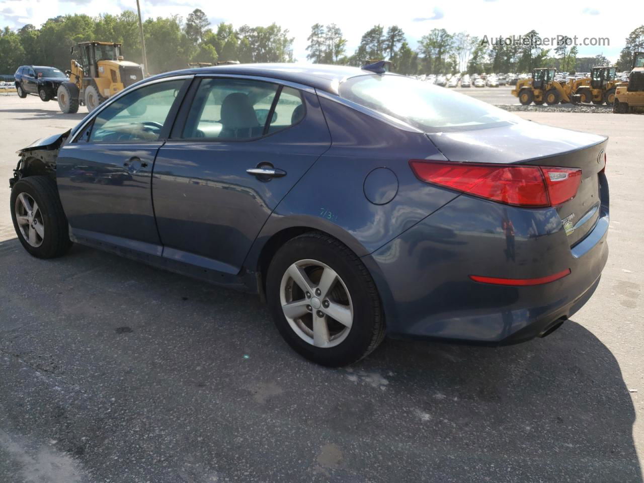 2015 Kia Optima Lx Blue vin: 5XXGM4A70FG490789