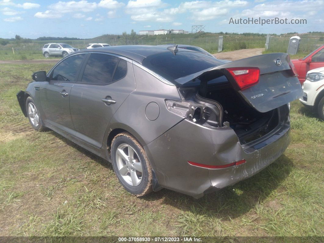 2015 Kia Optima Lx Серый vin: 5XXGM4A70FG505663