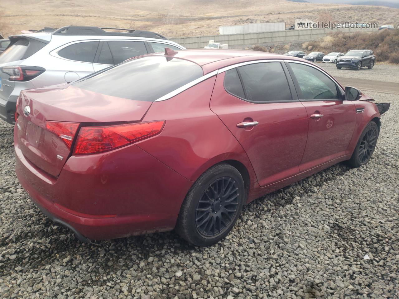 2013 Kia Optima Lx Red vin: 5XXGM4A71DG189378