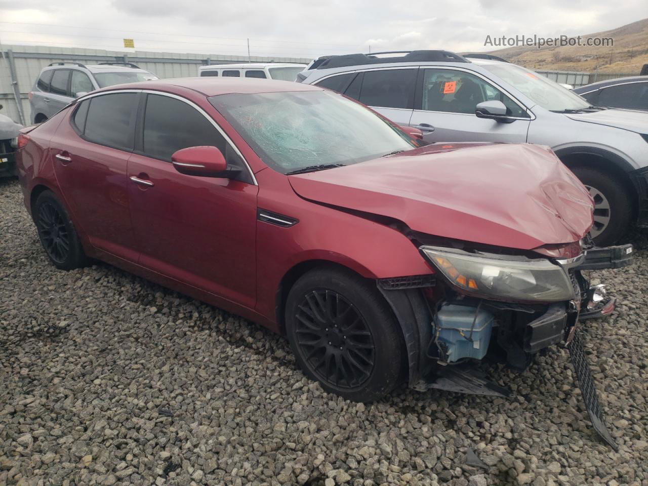 2013 Kia Optima Lx Red vin: 5XXGM4A71DG189378