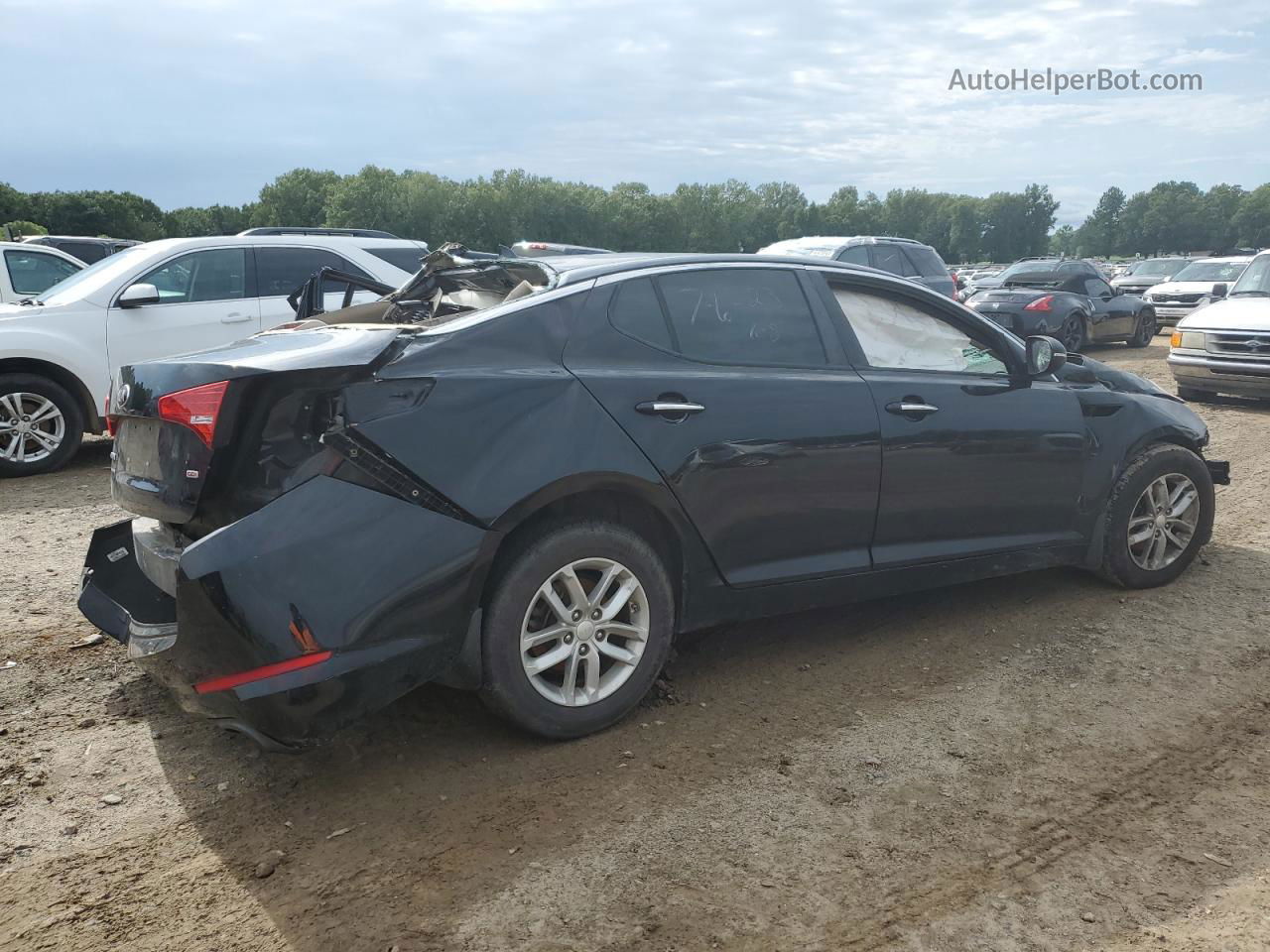 2013 Kia Optima Lx Black vin: 5XXGM4A71DG235615