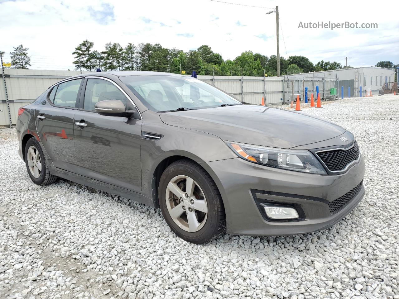 2014 Kia Optima Lx Gray vin: 5XXGM4A71EG271161