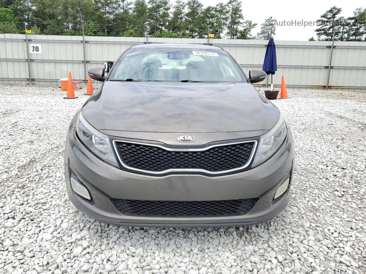 2014 Kia Optima Lx Серый vin: 5XXGM4A71EG271161