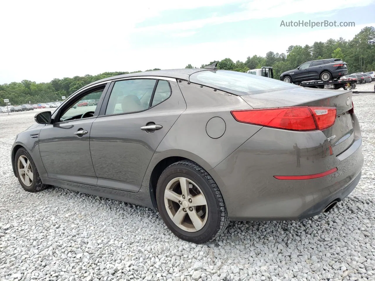 2014 Kia Optima Lx Gray vin: 5XXGM4A71EG271161