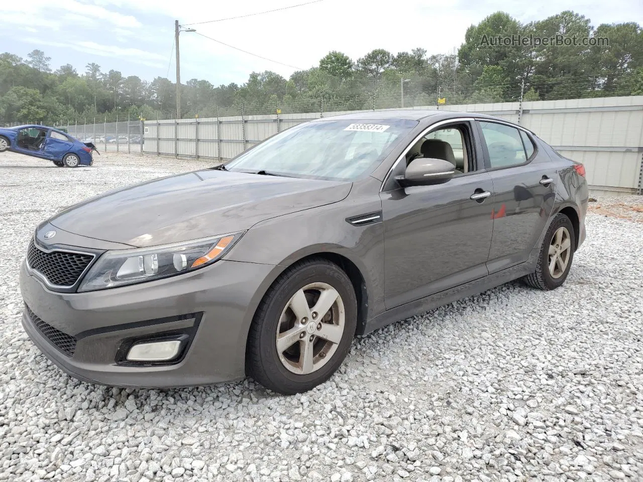 2014 Kia Optima Lx Серый vin: 5XXGM4A71EG271161