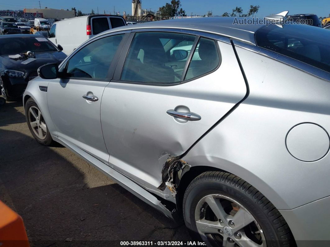 2014 Kia Optima Lx Silver vin: 5XXGM4A71EG281608