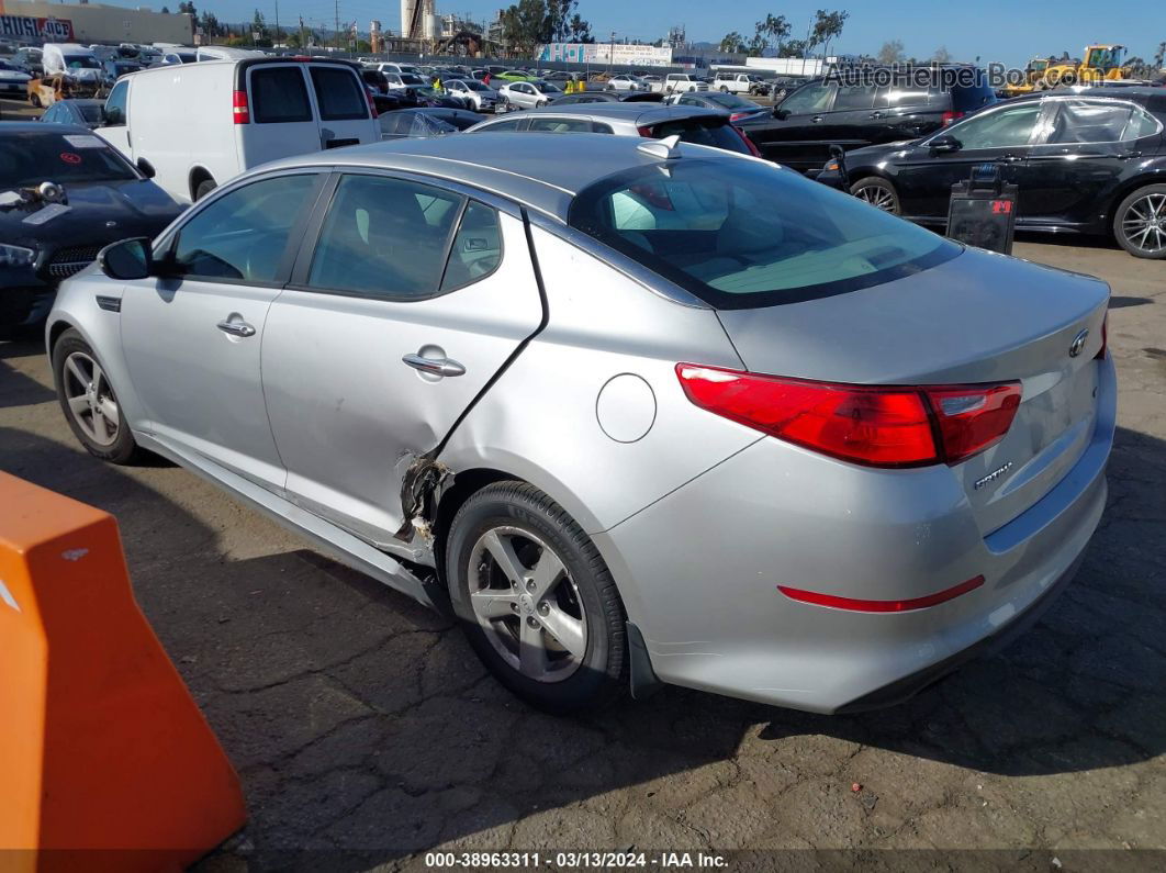 2014 Kia Optima Lx Silver vin: 5XXGM4A71EG281608