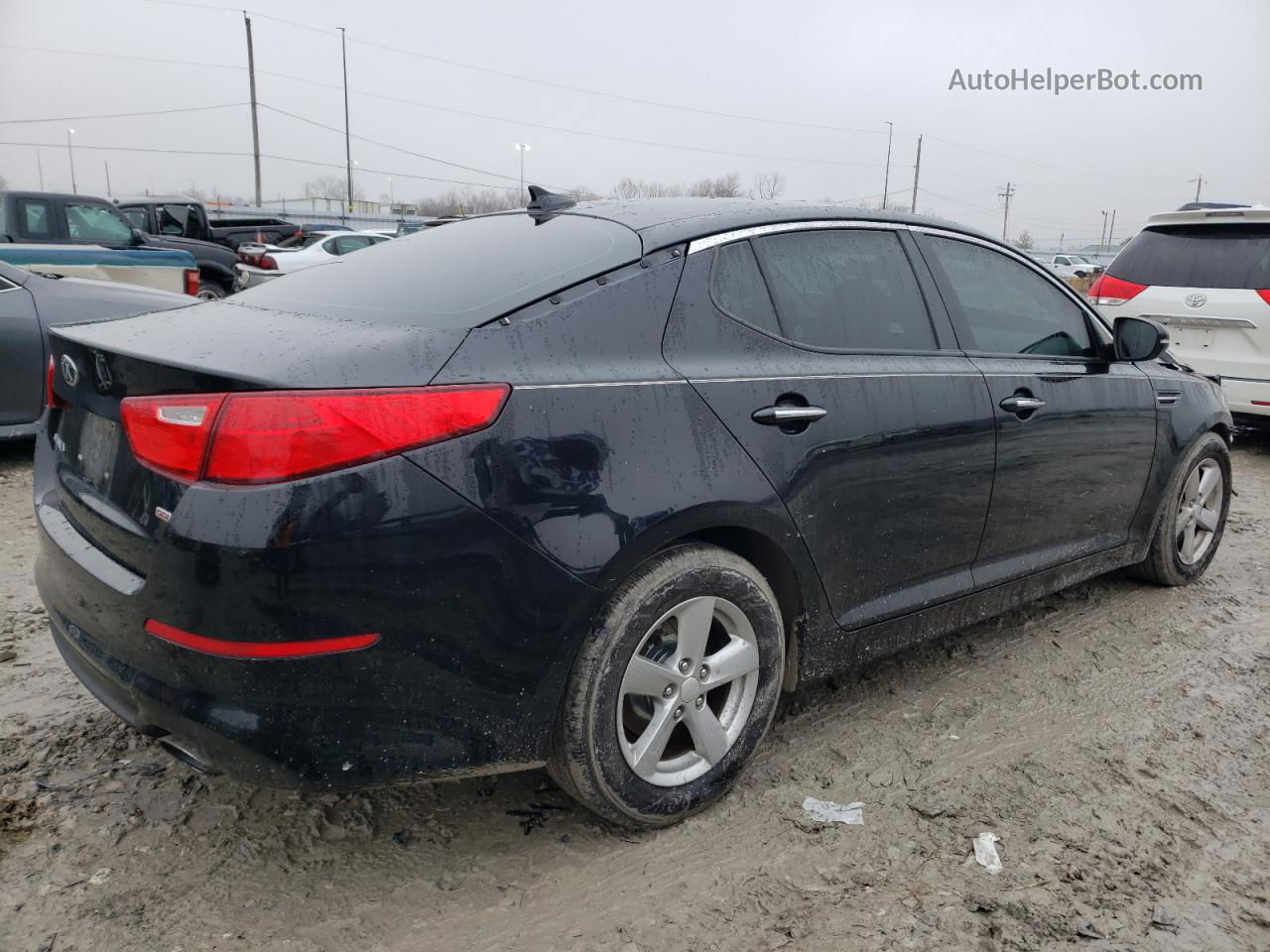 2014 Kia Optima Lx Черный vin: 5XXGM4A71EG291989