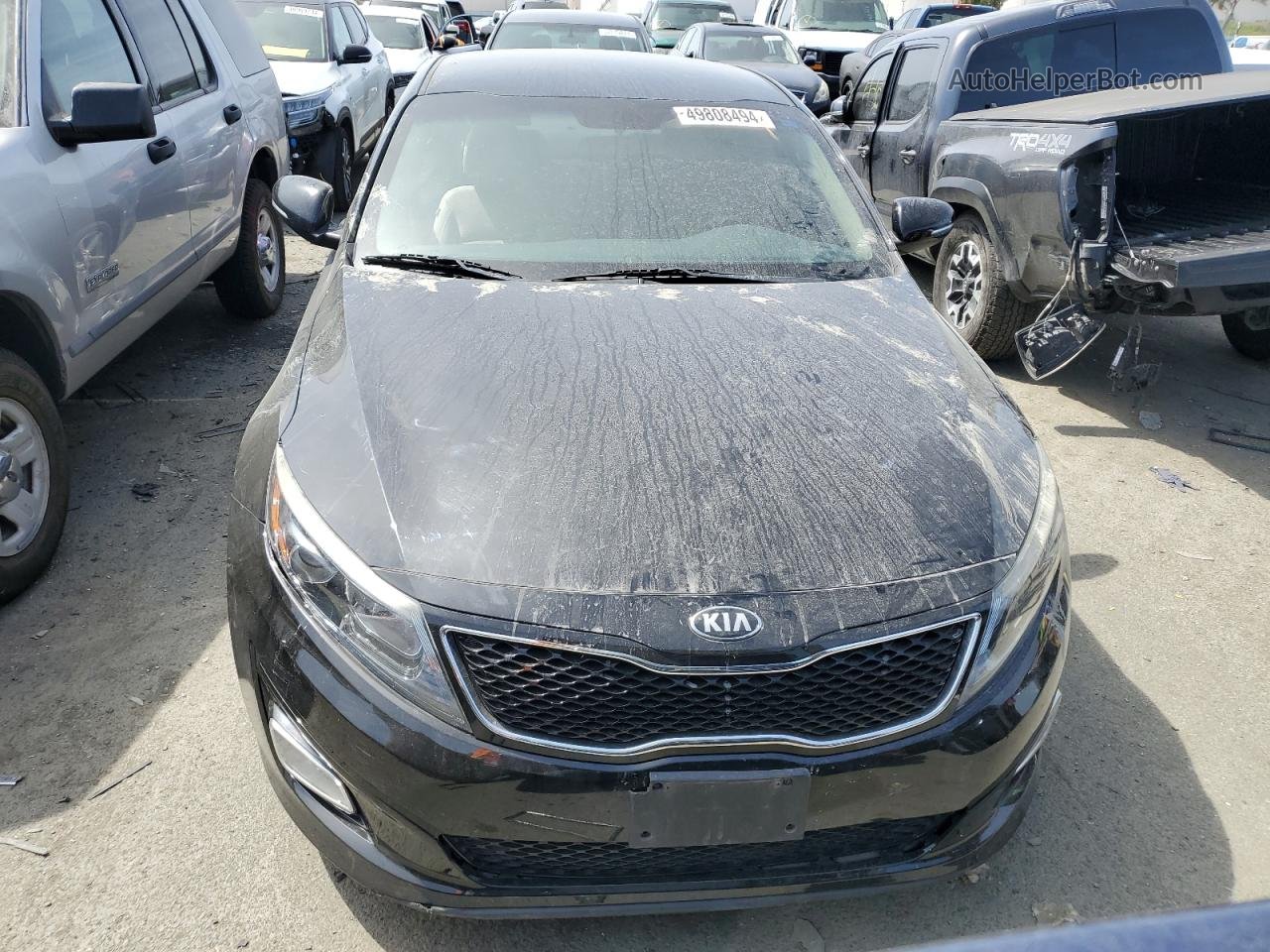 2014 Kia Optima Lx Black vin: 5XXGM4A71EG294973