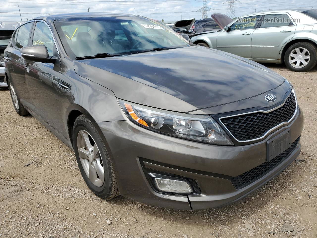 2014 Kia Optima Lx Угольный vin: 5XXGM4A71EG300075