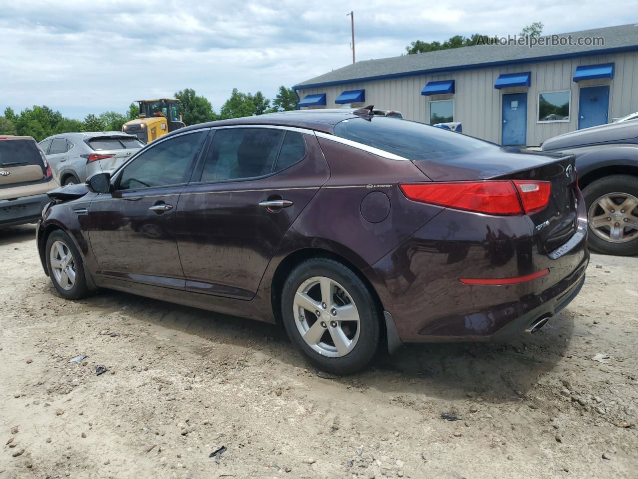 2014 Kia Optima Lx Maroon vin: 5XXGM4A71EG309021