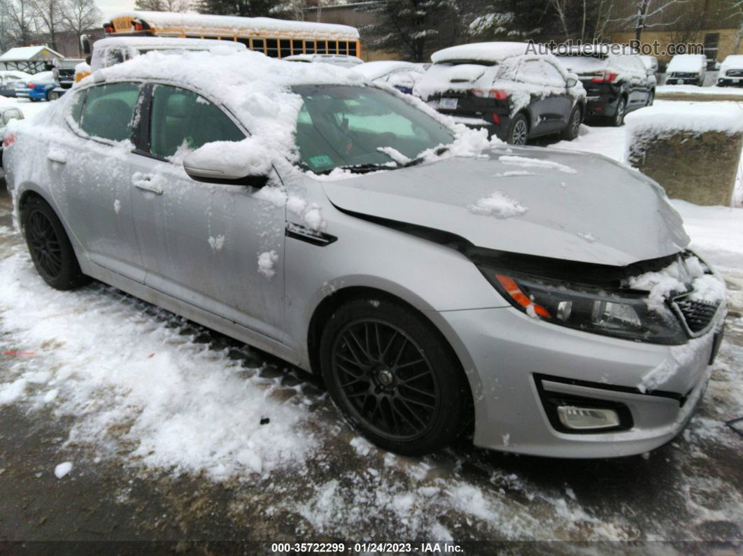 2014 Kia Optima Lx Silver vin: 5XXGM4A71EG312551