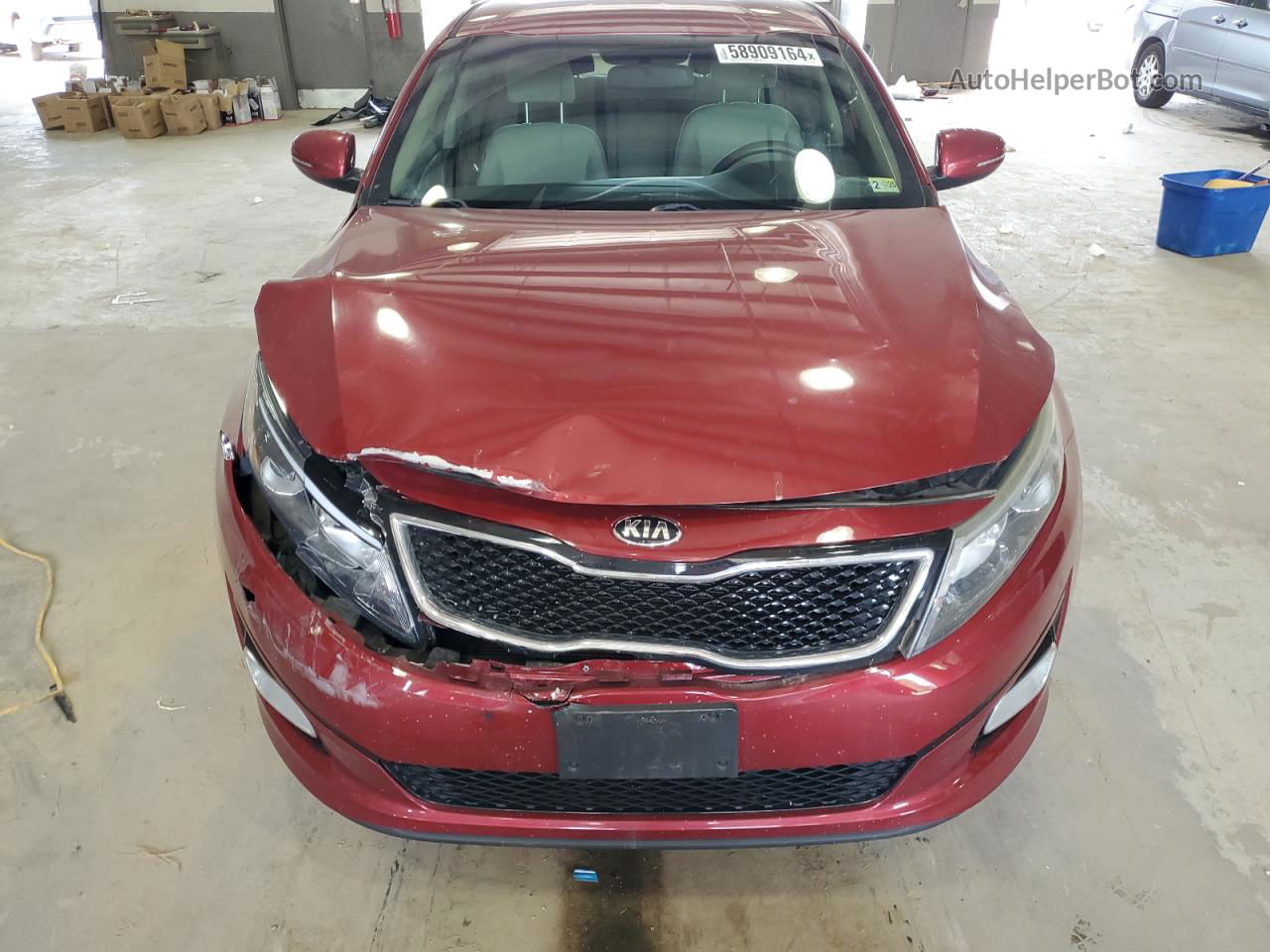 2014 Kia Optima Lx Red vin: 5XXGM4A71EG316695