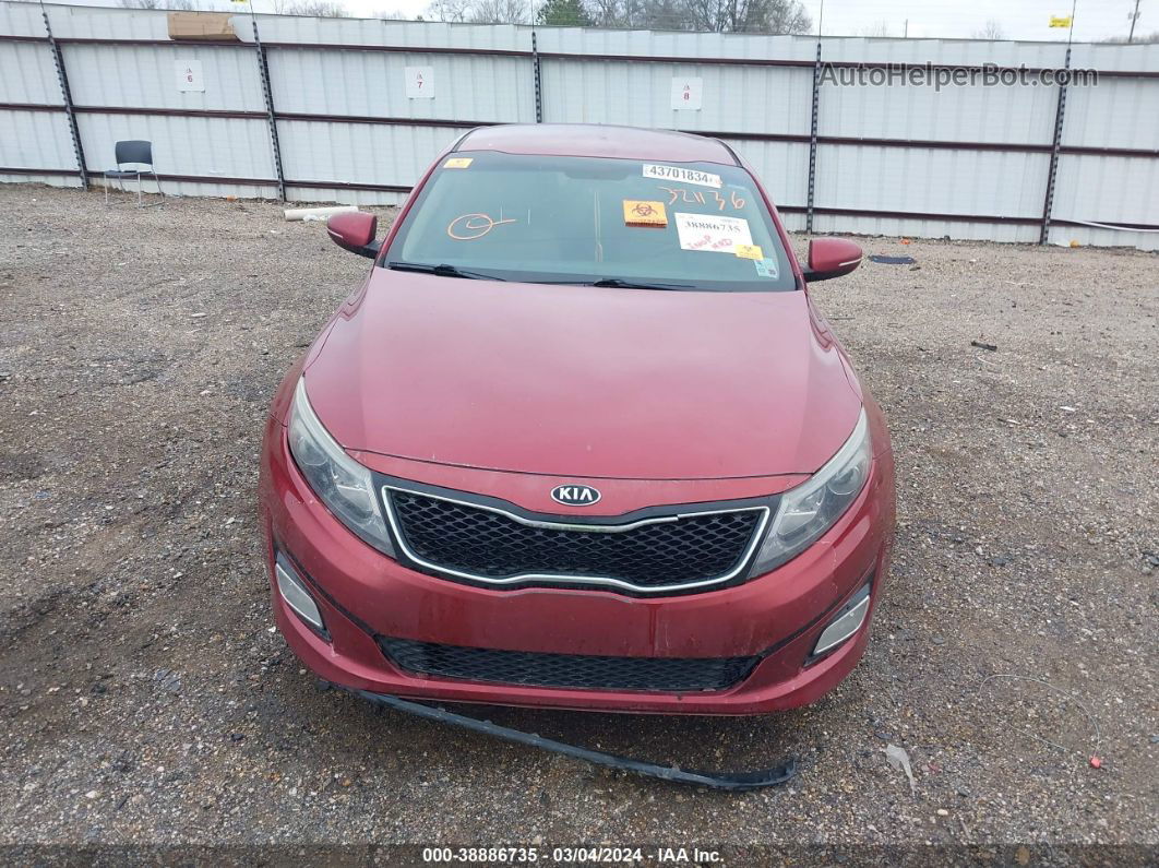 2014 Kia Optima Lx Red vin: 5XXGM4A71EG321136