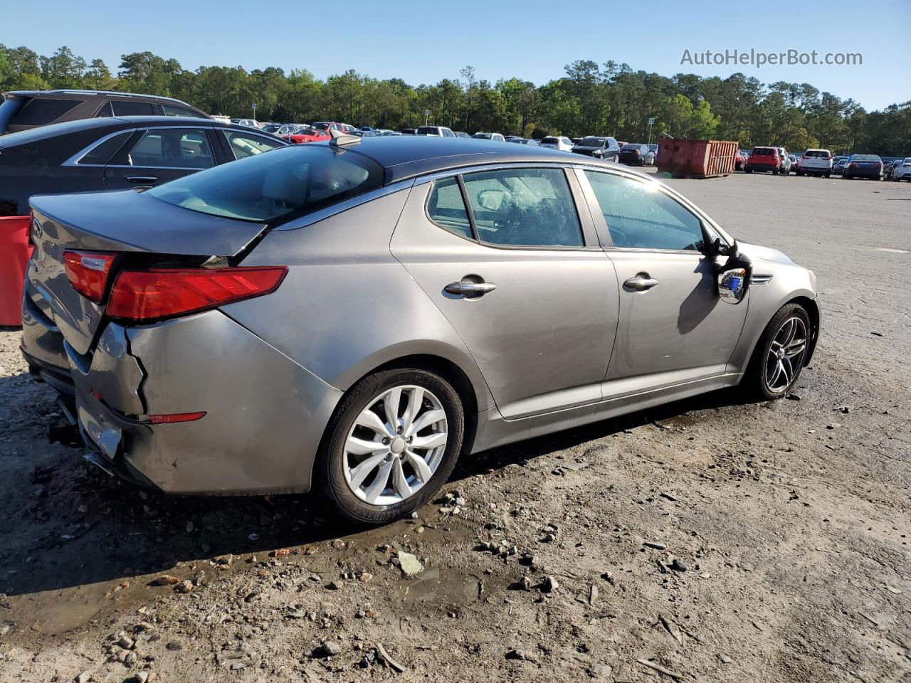 2014 Kia Optima Lx Gray vin: 5XXGM4A71EG334100