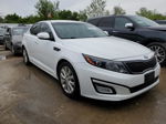 2014 Kia Optima Lx White vin: 5XXGM4A71EG340432