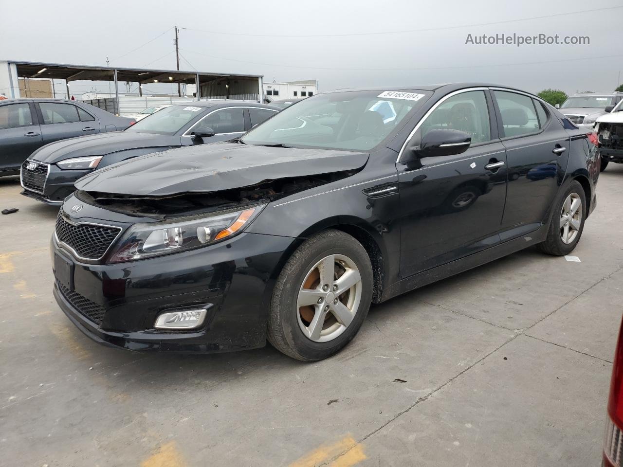 2014 Kia Optima Lx Black vin: 5XXGM4A71EG343511