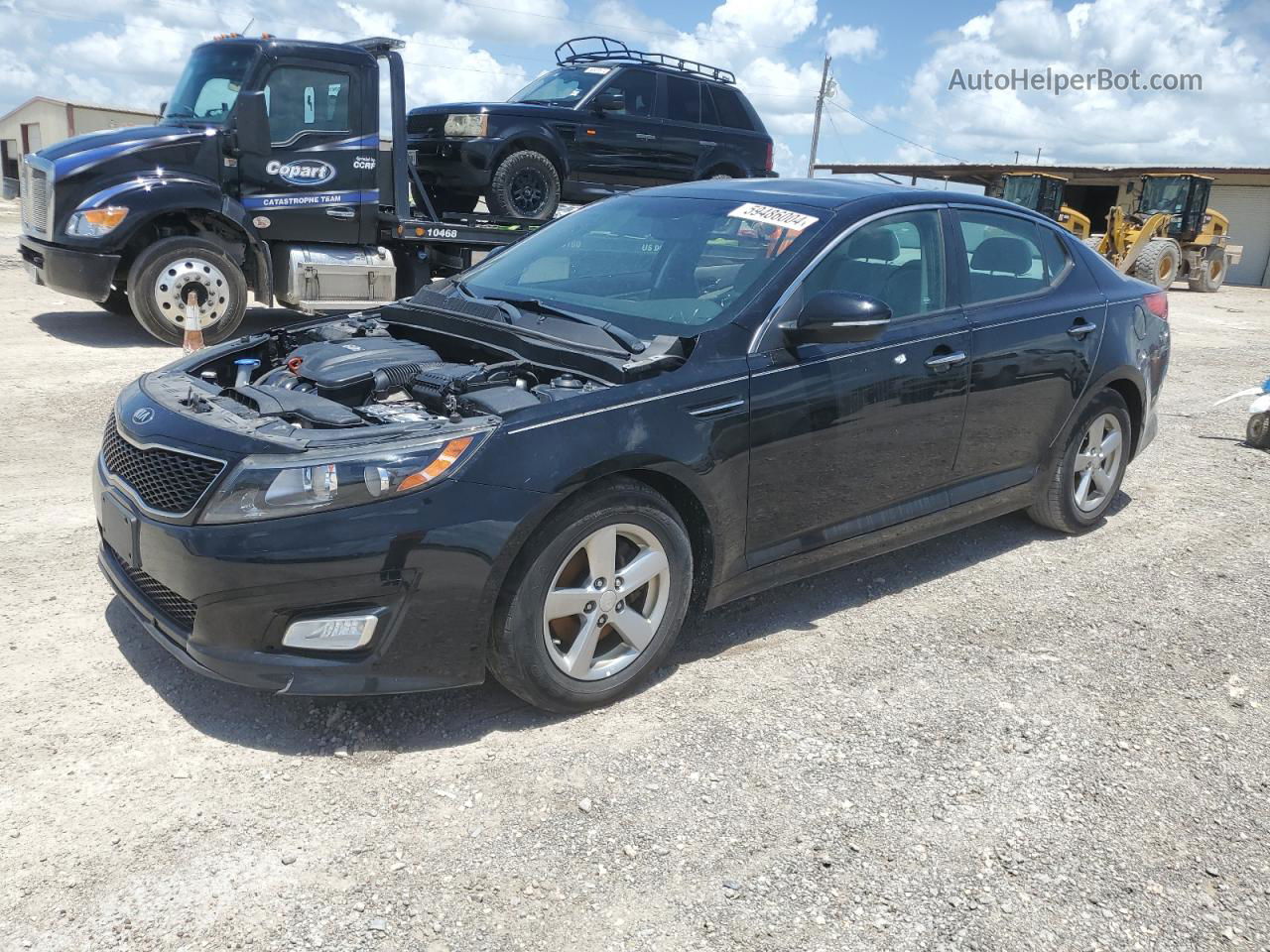 2014 Kia Optima Lx Черный vin: 5XXGM4A71EG343511