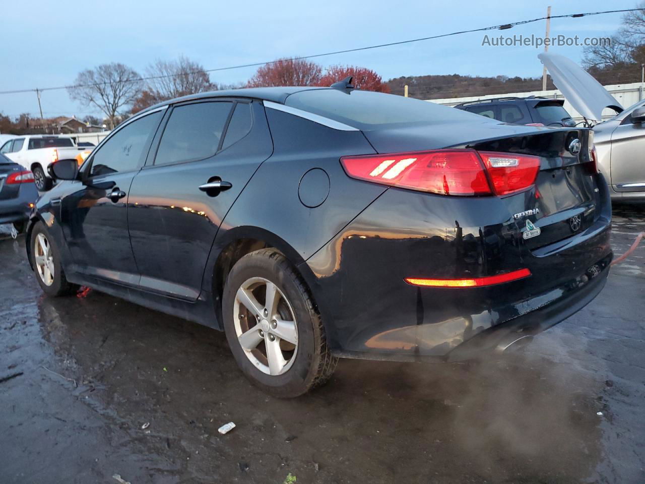 2014 Kia Optima Lx Black vin: 5XXGM4A71EG347929