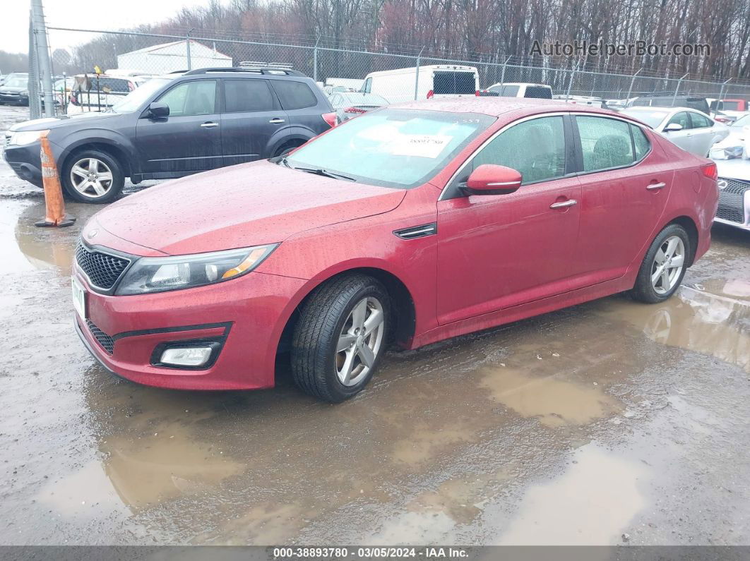 2015 Kia Optima Lx Red vin: 5XXGM4A71FG362559