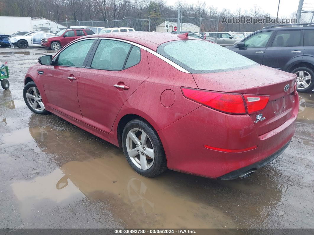 2015 Kia Optima Lx Red vin: 5XXGM4A71FG362559