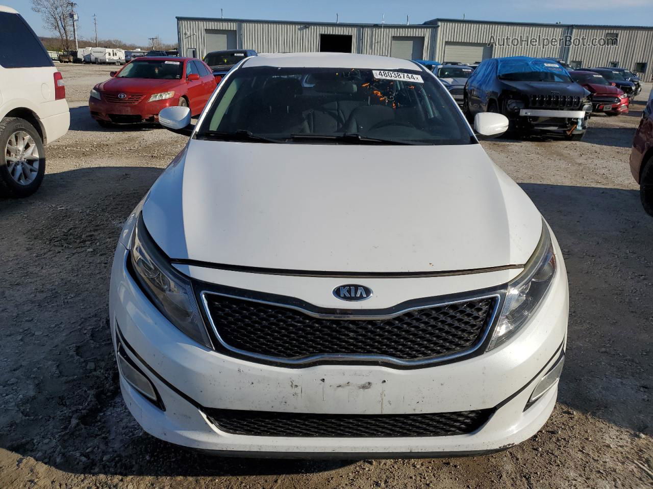 2015 Kia Optima Lx Белый vin: 5XXGM4A71FG415695