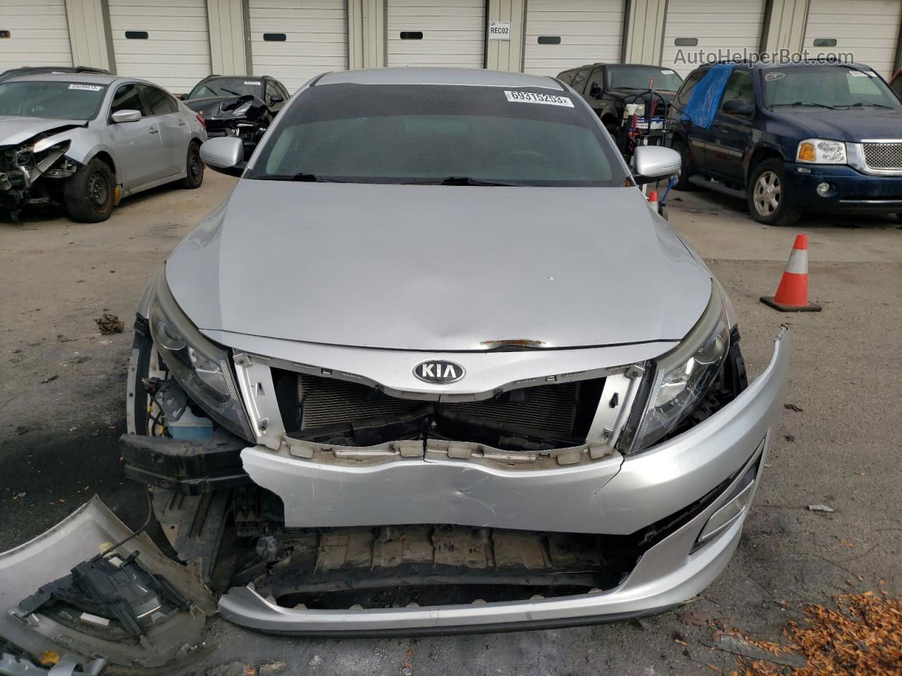 2015 Kia Optima Lx Silver vin: 5XXGM4A71FG454044