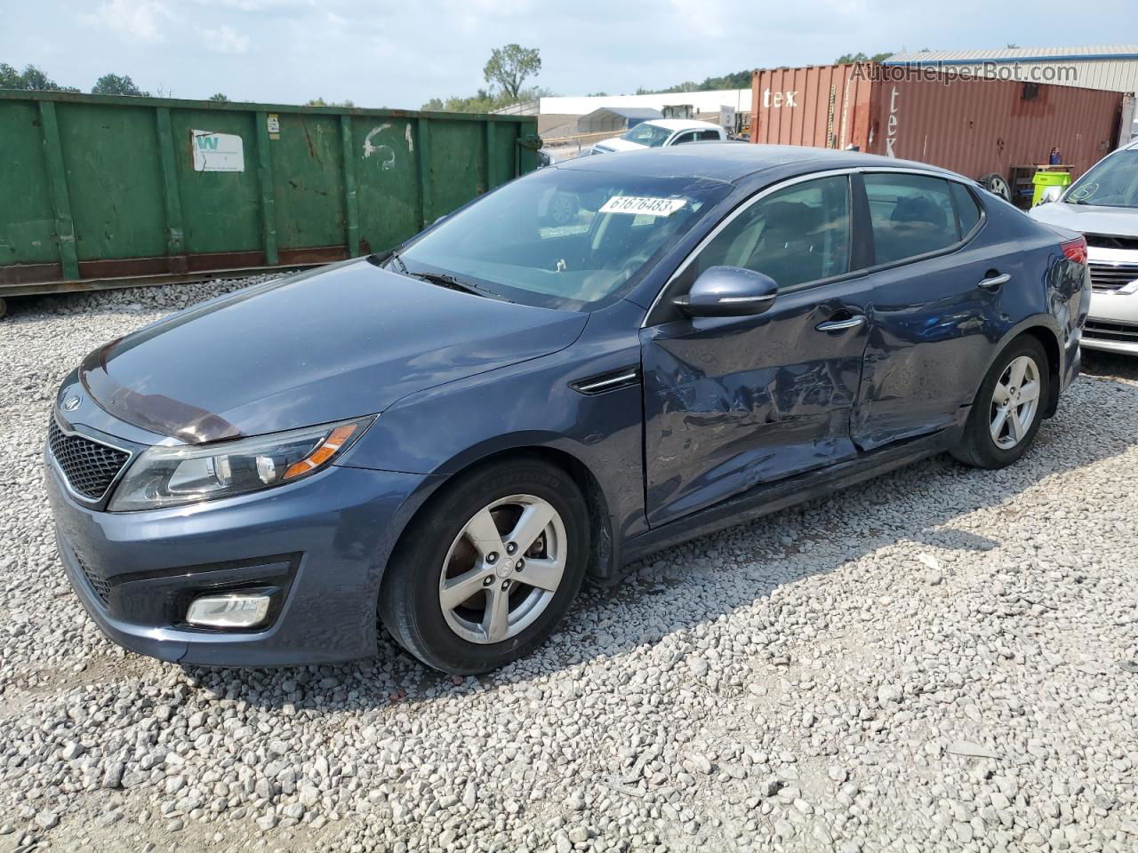 2015 Kia Optima Lx Blue vin: 5XXGM4A71FG468512