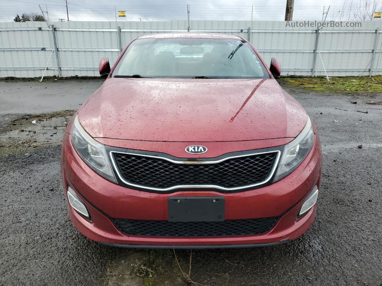 2015 Kia Optima Lx Red vin: 5XXGM4A71FG473595