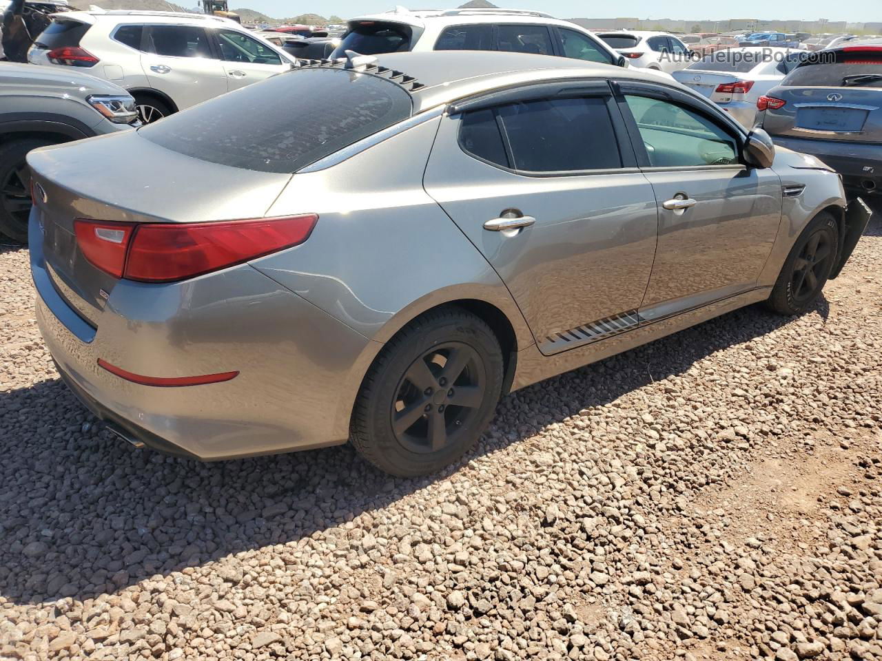 2015 Kia Optima Lx Tan vin: 5XXGM4A71FG481115