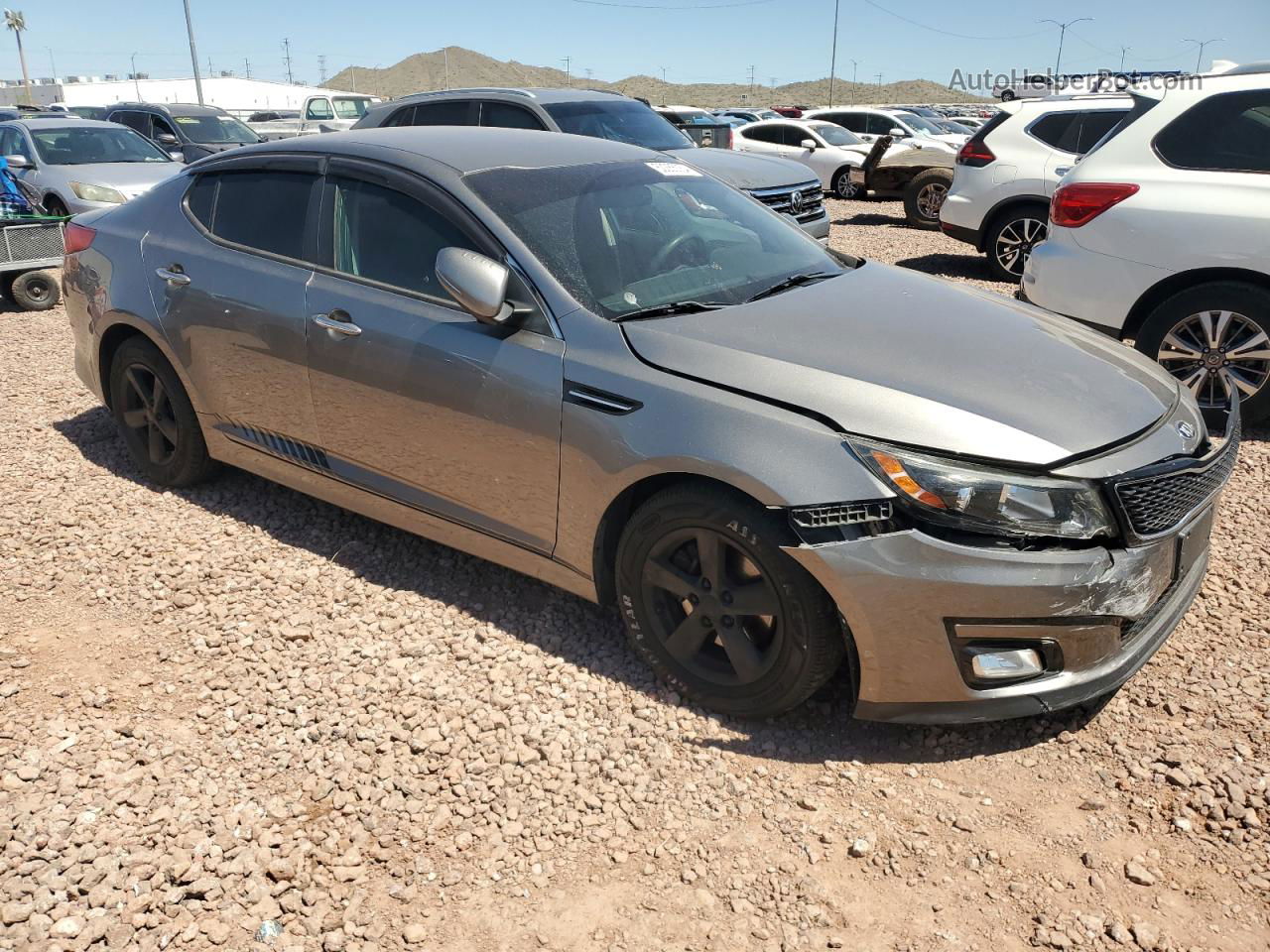 2015 Kia Optima Lx Tan vin: 5XXGM4A71FG481115